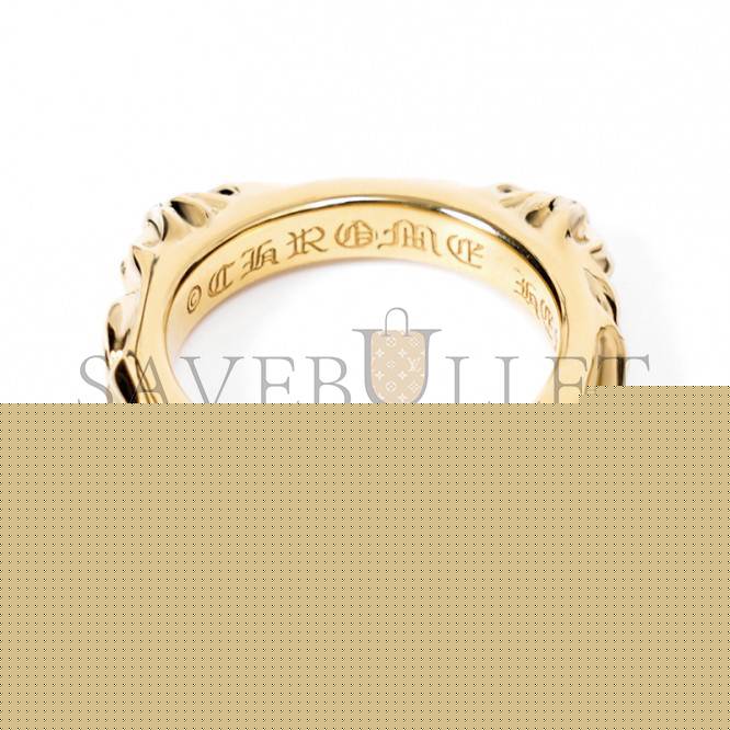 CHROME HEARTS 22K GOLD SBT BAND RING