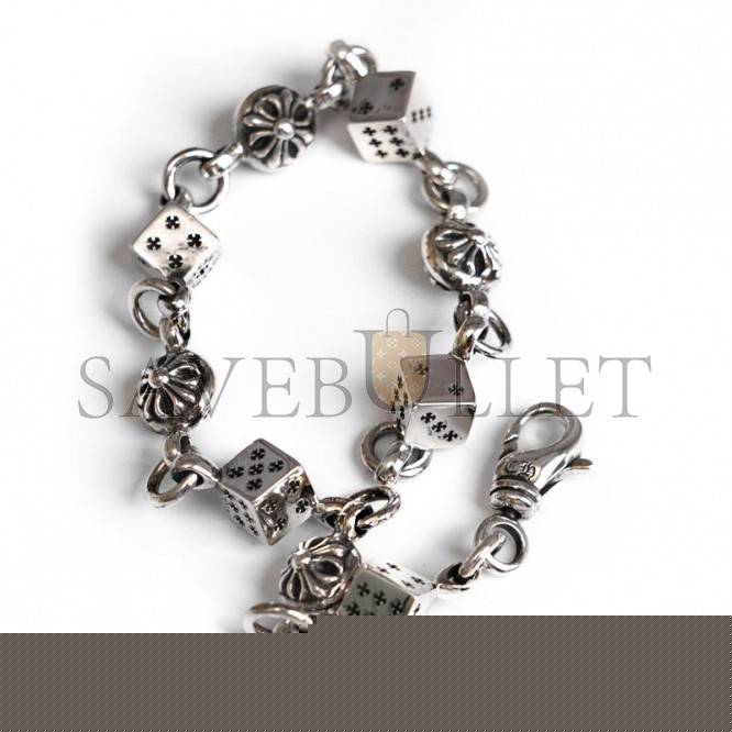 CHROME HEARTS  DICE AND CROSSBALL BRACELET
