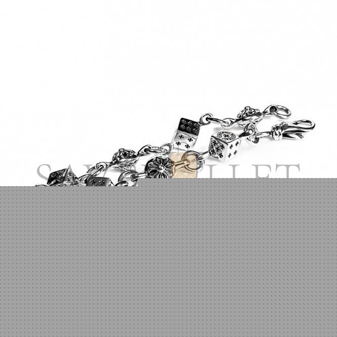 CHROME HEARTS  DICE AND CROSSBALL BRACELET