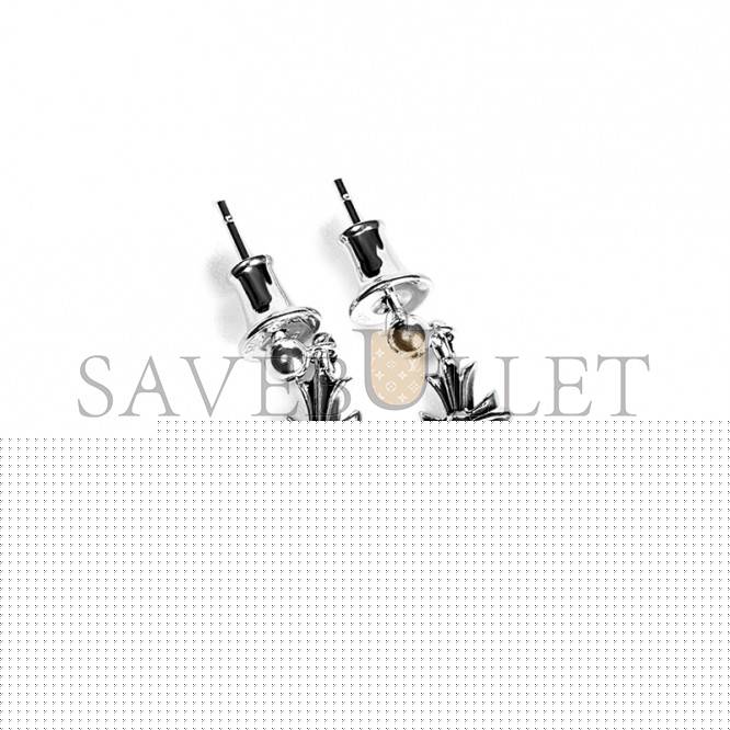 CHROME HEARTS TINY E CH PLUS DROP EARRINGS