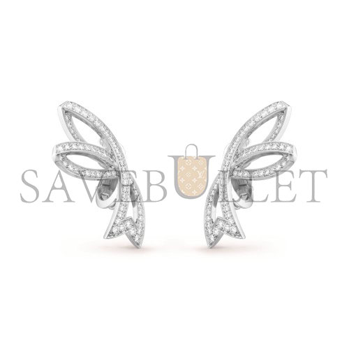 van cleef arpels contes d’hiver earrings - white gold, Di*m*nd  vcarp3j400