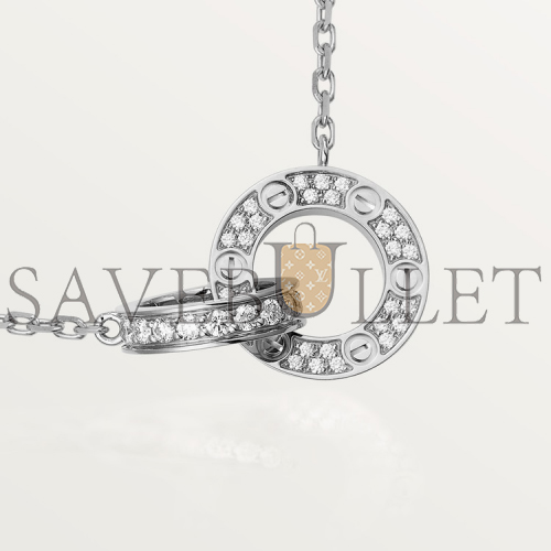 cartier  love necklace, Di*m*nd-paved b7216300