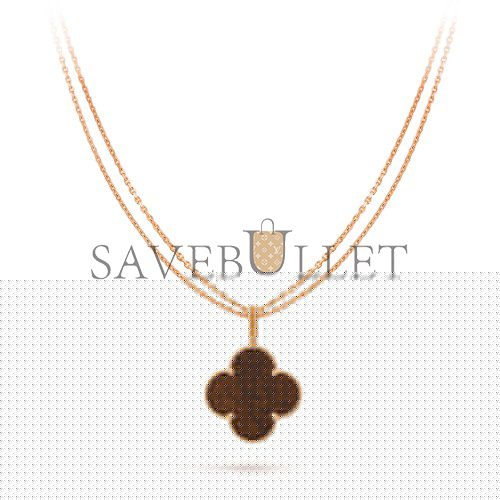 VAN CLEEF  ARPELS MAGIC ALHAMBRA LONG NECKLACE, 1 MOTIF - ROSE GOLD, LETTERWOOD  VCARO3M700