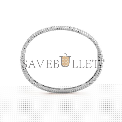 van cleef arpels perlÉe Di*m*nds bracelet, 3 rows, small model - white gold, Di*m*nd  vcaro14800