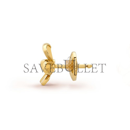van cleef arpels frivole earrings, mini model - yellow gold, Di*m*nd  vcarp0j300