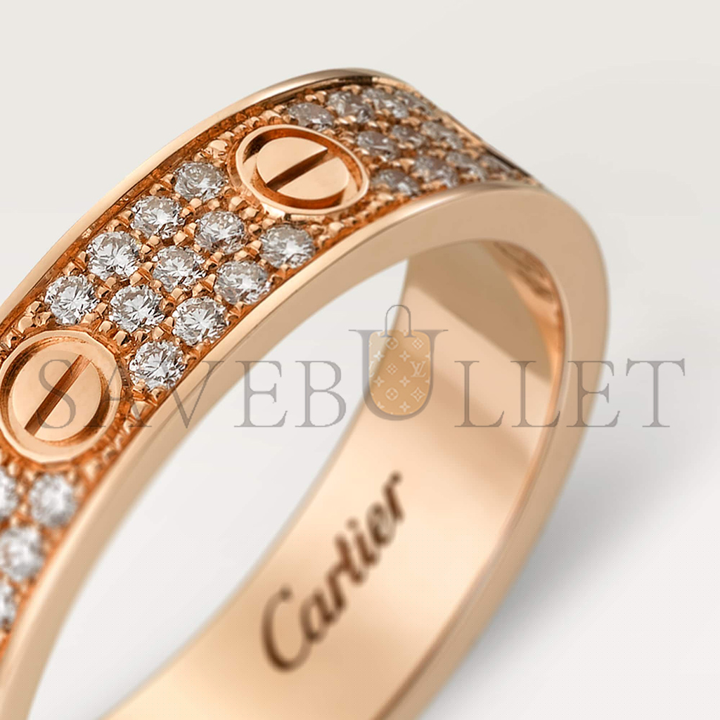 cartier  love wedding band, Di*m*nd-paved b4085800