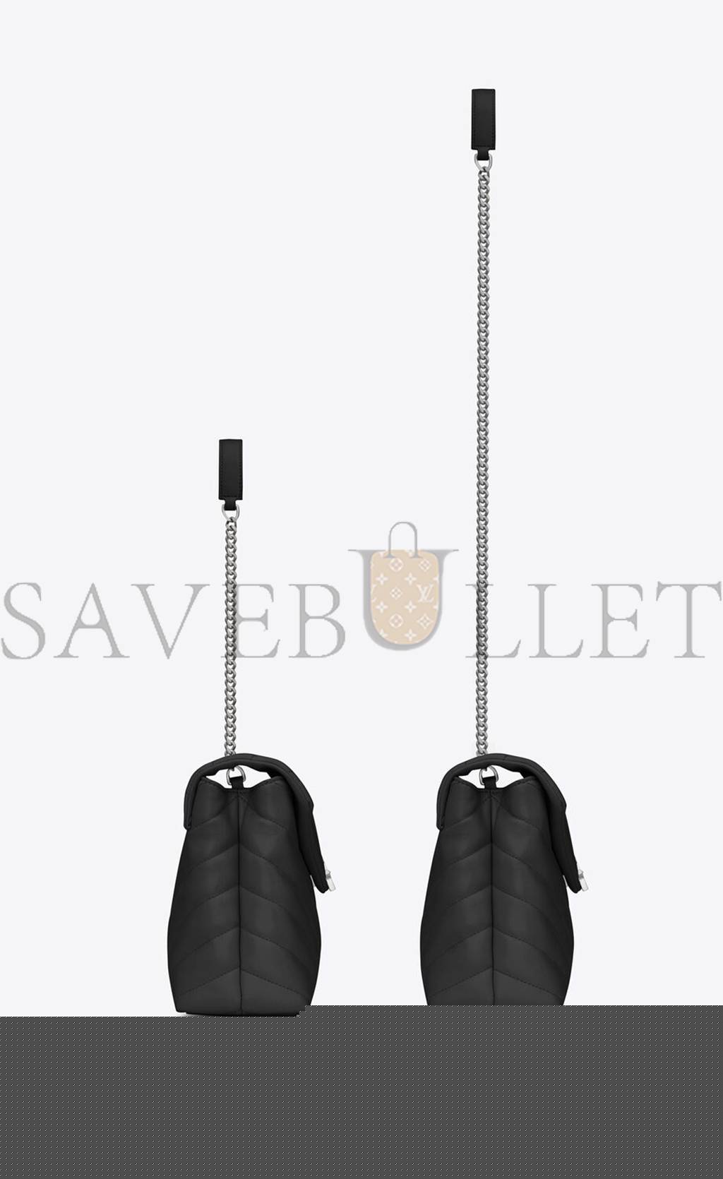 YSL LOULOU SMALL CHAIN BAG IN QUILTED LEATHER 494699DV7261000 (23*17*9cm)