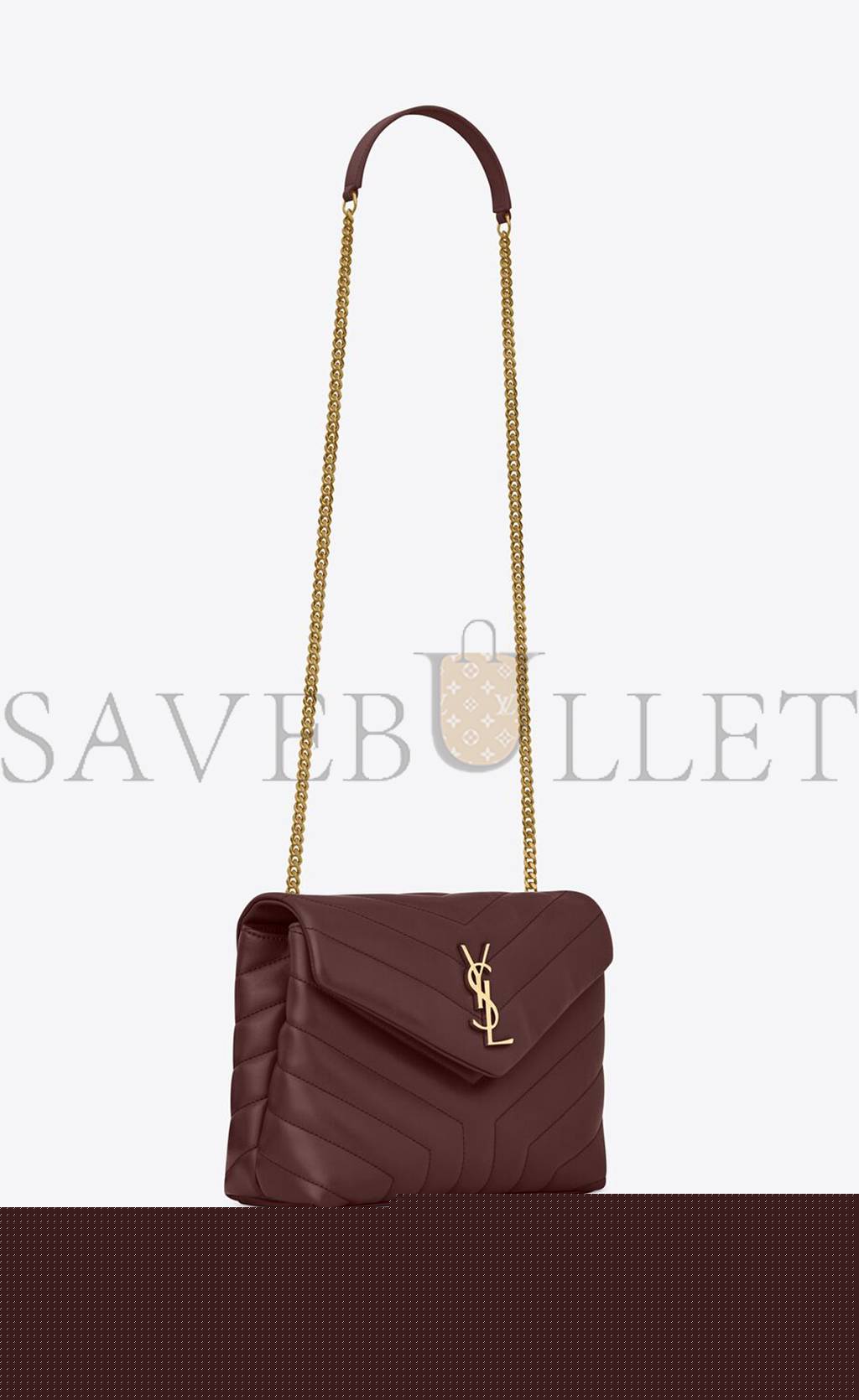 YSL LOULOU SMALL CHAIN BAG IN QUILTED "Y" LEATHER 494699DV7276475 (23*17*9cm)