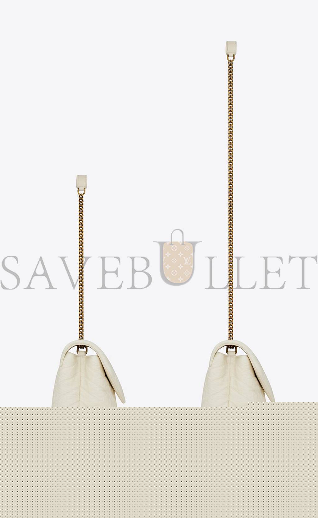 YSL LOULOU SMALL IN QUILTED "Y" COTTON 494699FABQ99133 (23*17*9cm)