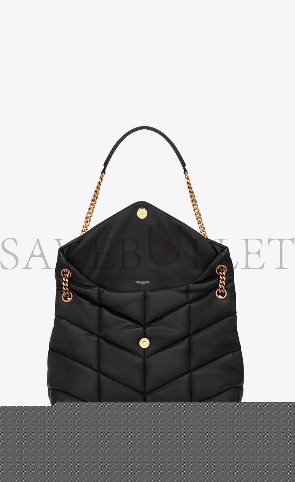 YSL PUFFER MEDIUM CHAIN BAG IN QUILTED LAMBSKIN 5774751EL071000 (35*23*13.7cm)