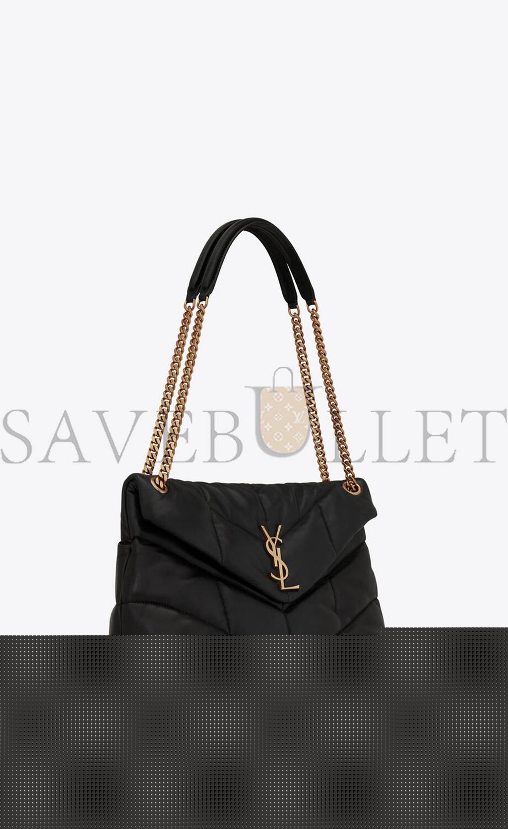 YSL PUFFER MEDIUM CHAIN BAG IN QUILTED LAMBSKIN 5774751EL071000 (35*23*13.7cm)