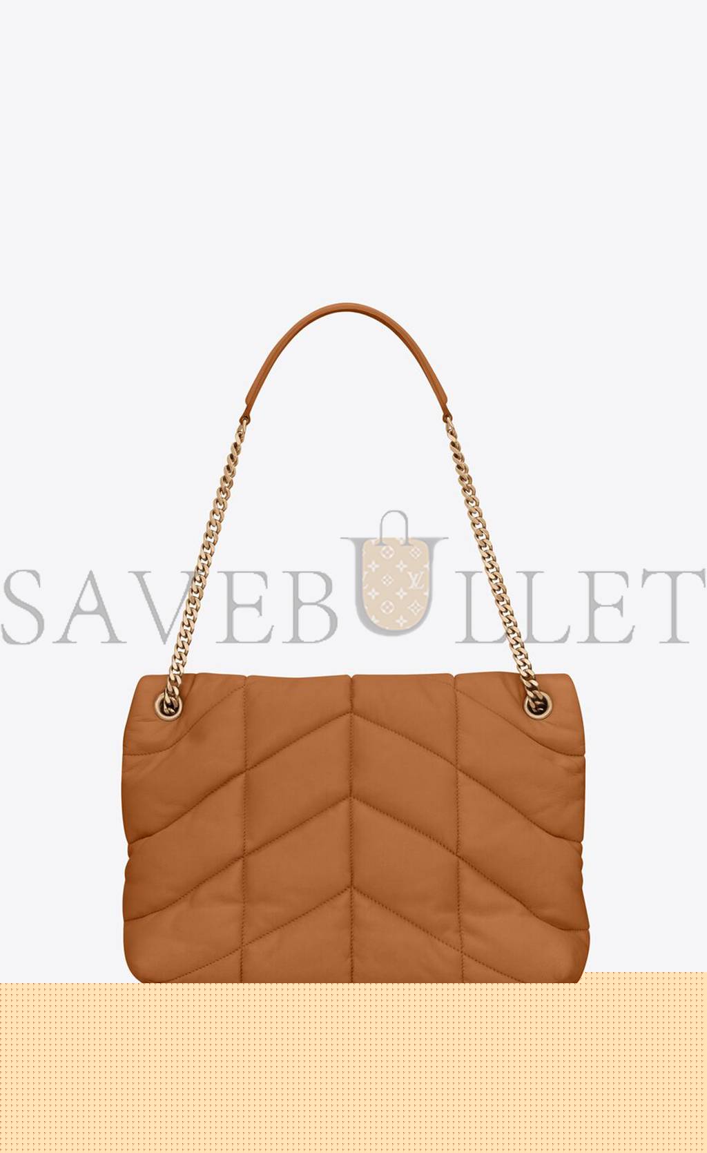 YSL PUFFER MEDIUM CHAIN BAG IN QUILTED LAMBSKIN 5774751EL077724 (35*23*13.5cm)