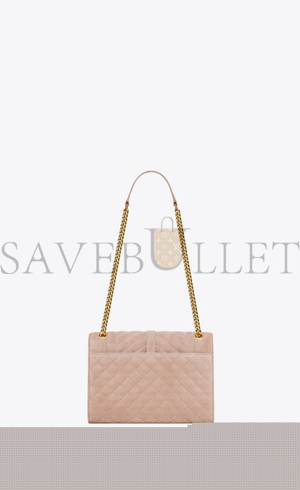 YSL ENVELOPE MEDIUM CHAIN BAG IN MIX MATELASS&EACUTE; SUEDE 6001851S7F12738 (24*17.5*6cm)