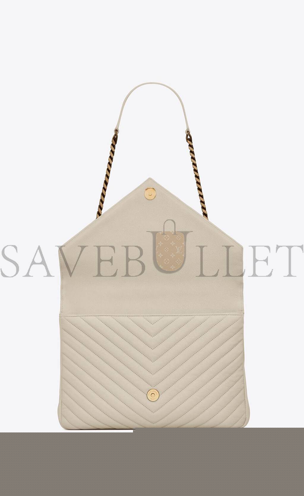 YSL COLLEGE LARGE CHAIN BAG IN QUILTED LEATHER 600278BRM079207 (32*20*8.5cm)