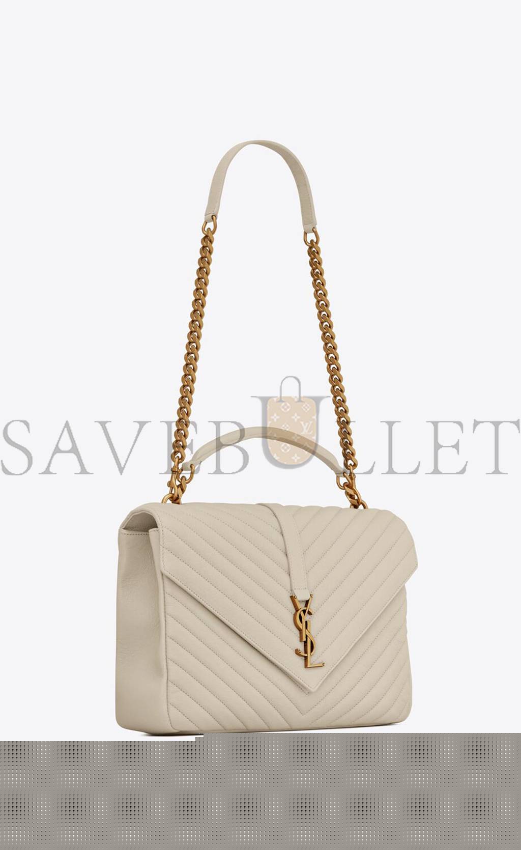 YSL COLLEGE LARGE CHAIN BAG IN QUILTED LEATHER 600278BRM079207 (32*20*8.5cm)