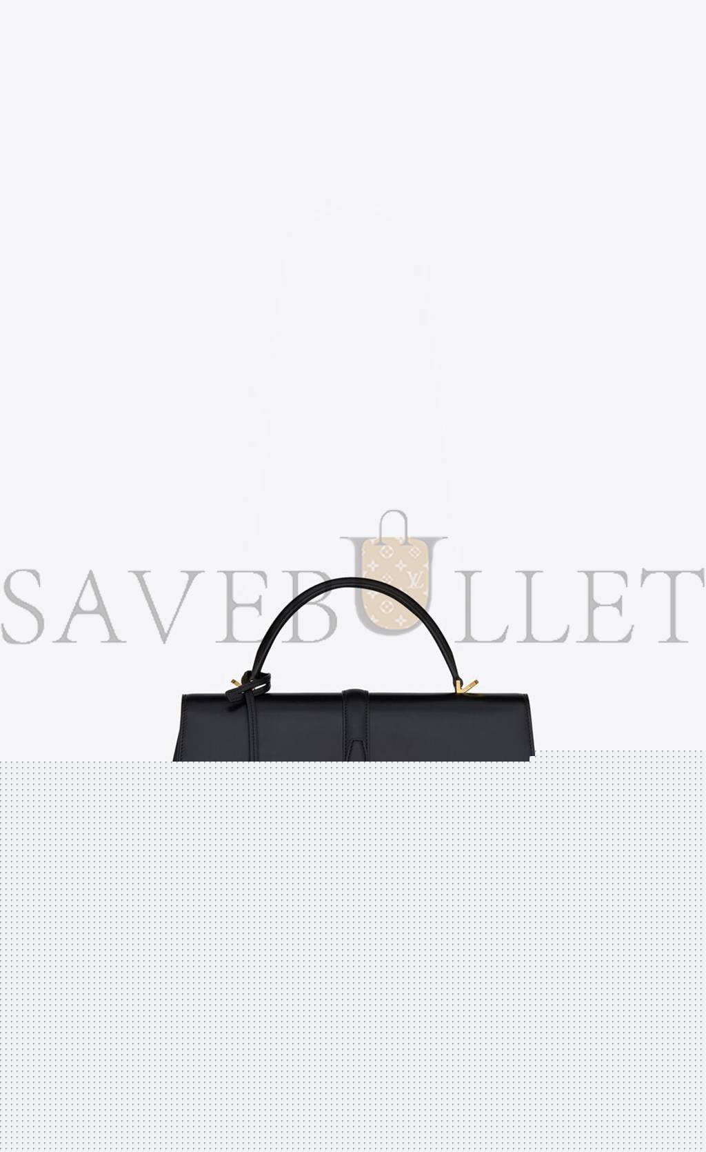YSL LE FERMOIR TOP HANDLE BAG IN SHINY LEATHER 6749882ZA0W1000 (30*22*12cm)