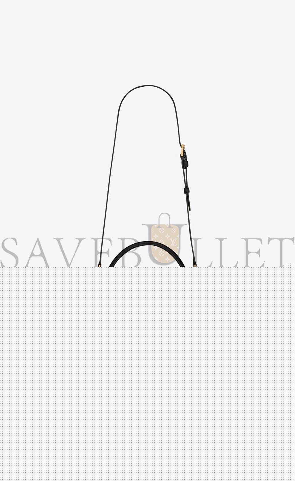 YSL LE FERMOIR TOP HANDLE BAG IN SHINY LEATHER 6749882ZA0W1000 (30*22*12cm)