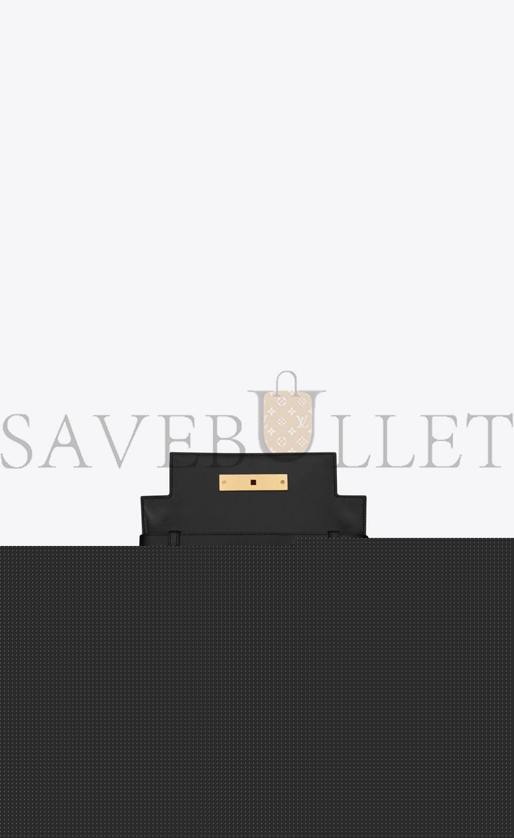 YSL MANHATTAN SMALL SHOULDER BAG IN BOX SAINT LAURENT LEATHER 6756260SX0W1000 (24*17.5*6cm)