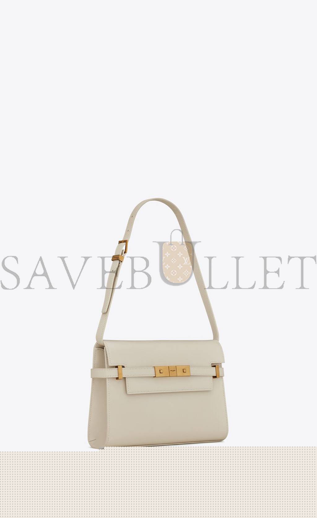 YSL MANHATTAN SMALL SHOULDER BAG IN BOX SAINT LAURENT LEATHER 6756260SX0W9207 (24*17.5*6cm)