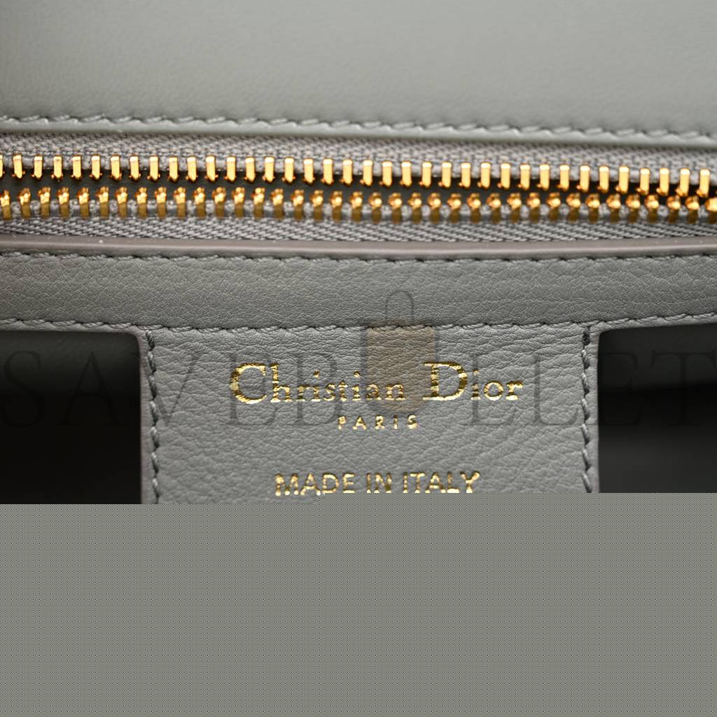 D*or calfskin cannage small caro bag grey (20*12*7cm)