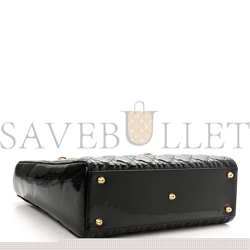 D*or patent cannage large lady D*or black (32*25*11.4cm)